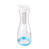 Water Filter Pitcher 6 Cup Glass Water Filtration Pitcher 211 Gallons