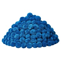 Pool Filter Balls for Sand Filter, 1.83 kg, Filter Balls Replace Pool Filter Sand, Reusable Blue Polyester Fiber Filter Media with Wash Bag, for Swimm