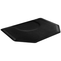 Salon Mat for Hair Stylist, 1225 x 1505 mm Hexagon Salon Chair Mat Anti Fatigue, 13mm Thickened Barber Shop Floor Mat with Round Cut Out, Easy-to-Clea