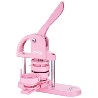 Button Maker, 1/1.25/2.28 inch(25/32/58mm) 3-IN-1 Pin Maker, 300pcs Button Parts, Button Maker Machine with Panda Magic Book, Ergonomic Arc Handle Pun