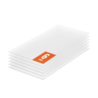 6 Pack Polycarbonate Greenhouse Panels, 3.96' x 1.98' x 0.157" Roof Panels Sheets, Waterproof UV Protected Corrugated Plastic Roofing, Impact Resistan