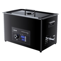 30L Ultrasonic Cleaner, Professional Ultrasonic Cleaner Machine with Knob Control, Stainless Steel Cleaning Machine with Basket and Cleaning Ball, for
