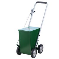 Dry Line Marker 4-Wheel 50 or 100 mm Lines Heavy Duty Steel Chalker 22.7kg