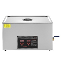 Ultrasonic Cleaner with Digital Timer & Heater, Professional Ultra Sonic Jewelry Cleaner, Stainless Steel Heated Cleaning Machine for Glasses Watch Ri