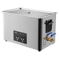 30L Ultrasonic Cleaner, Professional Ultrasonic Cleaner Machine with Cleaning Basket & Digital Display, 480W Stainless Steel 40kHz Industrial Cleaning