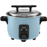 Commercial Rice Cooker, 40-Cup Rice Cooker, 8 Liter Large Rice Cooker and Warmer with Nonstick Inner Pot, Fast Cooking and 24-Hour Keep Warm, with Ric