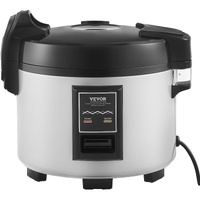 Commercial Rice Cooker, 45-Cup Rice Cooker, 9 Liter Large Rice Cooker and Warmer with Nonstick Inner Pot, Fast Cooking and 12-Hour Keep Warm, with Ric
