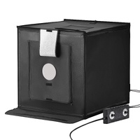 Photo Studio Light Box 3000-5600K Adjustable 3 Color Temperatures, 60 x 59 x 60 cm