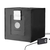 Photo Studio Light Box 5600K with 210 LED Lights Power Adapter, 81.5 x 81.5 x 81.5 cm