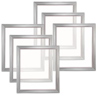 Screen Printing Kit, 6 Pieces Aluminum Silk Screen Printing Frames, 18x20inch Silk Screen Printing Frame with 160 Count Mesh, High Tension Nylon Mesh 