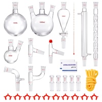 Lab Glassware Distillation Kit 1000ml 3.3 Boro 29 pcs Glassware Equipment