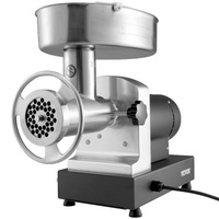 Electric Meat Grinder, 9.5 Kg/Min Capacity, Countertop Industrial Meat Mincer w/ Blade, Grinding Plate, Sausage Maker & Kubbe Kit, Carbon Steel Commer