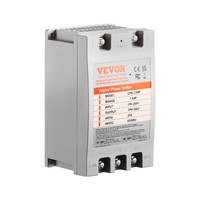 3 Phase Converter- 7.5HP 23A 220V Single Phase to 3 Phase Converter, Digital Phase Shifter for Residential & Light Commercial Use, 220V Input/Output (