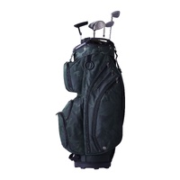 Golf Cart Bag with 14 Way Organizer Divider Top, 36” 11 Pockets Premium Nylon Cart Bag, Durable Golf Bags with Handles & Dust Cover & Detachable Strap