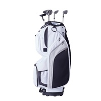 Golf Cart Bag with 14 Way Organizer Divider Top, 36” 13 Pockets Premium Nylon Cart Bag, Durable Golf Bags with Handles & Dust Cover & Detachable Strap