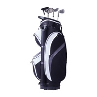 Golf Cart Bag with 14 Way Organizer Divider Top, 36” Multiple Pockets Premium Nylon Cart Bag, Durable Golf Bags with Handles & Dust Cover & Detachable