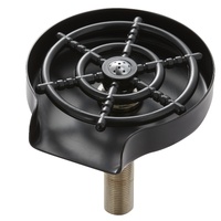 Glass Rinser 10-Hole 360 Rotating Stainless Steel Washer ABS Cup Holder