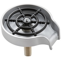 Glass Rinser 10 Spraying Jets 360° Rotating ABS Cup Washer & Cup Holder