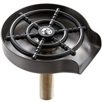 Glass Rinser 10-Hole Rotating Stainless Steel Washer ABS Cup Holder