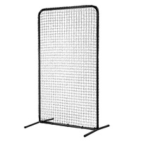 I Screen Baseball for Batting Cage, 7x4 ft Baseball Softball Safety Screen, Body Protector Portable Batting Screen with Carry Bag & Ground Stakes, Hea