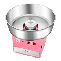 Electric Cotton Candy Machine, 1000W Commercial Candy Floss Maker with 52cm Stainless Steel Bowl, Sugar Scoop, and Drawer, Easy Home Use, Perfect for 