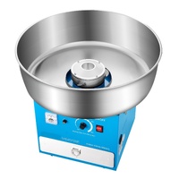 Electric Cotton Candy Machine, 1000W Commercial Candy Floss Maker with 52cm in Stainless Steel Bowl, Sugar Scoop, and Drawer, Easy Home Use, Perfect f