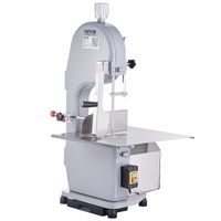 Commercial Electric Meat Bandsaw, 1100W Stainless Steel Countertop Bone Sawing Machine, Workbeach 19.3" x 15", 0.16-7.9 Inch Cutting Thickness, Frozen
