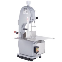 Commercial Electric Meat Bandsaw, 1500W Stainless Steel Countertop Bone Sawing Machine, Workbeach 19.3" x 15", 0.16-7.9 Inch Cutting Thickness, Frozen