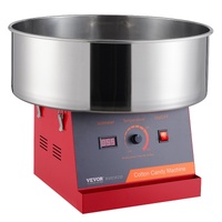 Electric Cotton Candy Machine, 1000W Candy Floss Maker, Commercial Cotton Candy Machine with Stainless Steel Bowl, and Sugar Scoop, Perfect for Home K