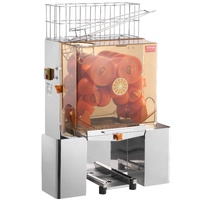 Commercial Orange Juicer Machine, 120W Automatic Juice Extractor, Stainless Steel Orange Squeezer for 20 Oranges Per Minute, with Pull-Out Filter Box,
