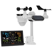 7-in-1 Wireless Weather Station, 7.5 in Large Color Display, Digital Home Weather Station Indoor Outdoor, for Temperature Humidity Wind Speed/Directio