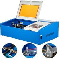 40W Co2 Laser 12"" x 8"" USB Port Laser Engraving Machine Air Exhaust Fan Laser Cutter High Precise Stepping Motor (40W CO2 Laser)