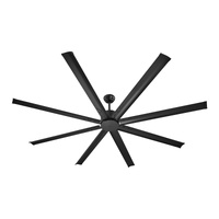 213 cm Ceiling Fan No Light, 6-Speed Remote Control, Aluminum 8-Blade, Reversible DC Motor, Modern Low Profile Flush Mount Exterior Fan for Bedroom, L