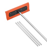 Snow Roof Rake, 45cm Foam Blade, 2.25-5.62 m Adjustable Roof Snow Scraper, Extension Tubes & Non-Slip Handle, Lightweight Snows Removal Tool for House