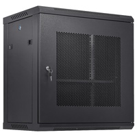 12U Wall Mount Network Server Cabinet, 15.5'' Deep, Server Rack Cabinet Enclosure, 200 lbs Max. Ground-mounted Load Capacity, with Locking Door Side P