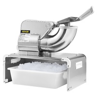 Commercial Ice Shaver Crusher, 661lbs Per Hour Electric Snow Cone Maker, 350W Shaved Ice Machine with Dual Blades for Parties Events Snack Bar, Home a
