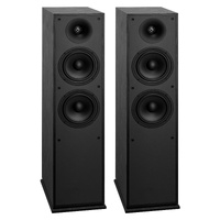 Floorstanding Speakers, 2-Way, Floor-Standing Tower Speakers with 25.4 mm Tweeter, Dual 165.1 mm Woofers, 400W Peak, 65Hz–20kHz Frequency Response, Du