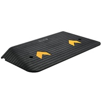 Upgraded Rubber Threshold Ramp, 7.6 cm Rise Door Ramp with 1 Channel, Natural Rubber Car Ramp with Non-Slip Textured Surface, 150 tons Load Capacity C