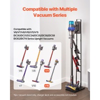 Vacuum Stand, Compatible With Dyson V6 V7 V8 V10 V11 V15, Stable Vacuum Stand Holder with Wheels for Dyson DC30 DC31 DC34 DC35 DC58 DC59 DC62 D74 Cord