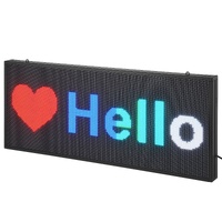 Programmable LED Sign, P6 Full Color LED Scrolling Panel, DIY Custom Text Animation Pattern Display Board, WIFI USB Control Message Shop Sign for Stor