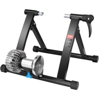 Bike Trainer Stand, Fluid Stationary Bike Stand for 26"-29" Wheels, Noise Reduction Fluid Flywheel, Portable Cycling Stand for Indoor Riding Exercise,