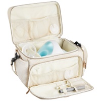Breast Pump Bag, Breast Feeding Bag with Waterproof Mat, Fits for S1/S2, Pumping Accessories & Breastmilk Storage, Portable Pump Carrying Case for Wor