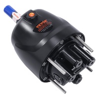 Hydraulic Outboard Steering Pump, 1.4 Cubic Inches, 150HP Front Mount Hydraulic Helm Pump with Two-Way Lock Cylinder Stainless Steel ORB Fittings, for