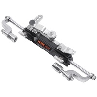 Hydraulic Outboard Steering Kit, 300HP, Marine Boat Hydraulic Steering System, with Helm Pump Two-Way Lock Cylinder and 26 Feet Hydraulic Steering Hos