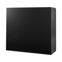 Reception Desk, 1200 x 480 x 1100 mm Rectangular Front Counter Table, Office Reception Counter with Lockable Drawer and Storage Cabinet, for Checkout,