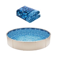 21-ft Round Above Ground Pool Liner, Unibead Pool Liners, Standard Gauge, 52inch Wall Height, Designed for Steel Sided Above-Ground Swimming Pools