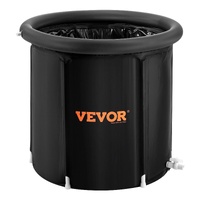 Ice Bath Tub, 80 cm Long Cold Water Therapy Plunge Tub for Athletes, Portable Outdoor Ice Barrel Plunge Pool for Recovery, 341L Inflatable Folding Bat