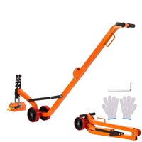 Magnetic Lid Lifter Dolly, 600 kg Pulling Capacity, Steel Dolly with Heavy Duty Magnet Lift and 2 Wheels, Adjustable Handle, N42 Neodymium, Foldable a