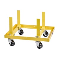 Engine Stand, 340 KG Load Capacity Engine Motor Stand with Adjustable Width & Length, Heavy-Duty Steel Motor Holder with 4 Swivel Casters and 2 Ratche