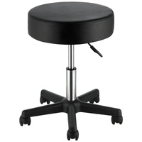 Rolling Stools with Wheels, 400 LBS Weight Capacity Adjustable Height Stool with Ultra-Thick Seat Cushion, Swivel Stools Chair for Salon, Bar, Home, O